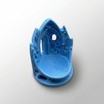 Casa si Gradina - Decoratiuni - Obiecte decorative - Vaze si boluri decorative - Bol Decorativ Arhitectura Gotica, Albastru, 14 cm - Infinity.ro