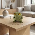 Casa si Gradina - Decoratiuni - Obiecte decorative - Accesorii decorative - Figurina Decorativa Amuzanta Broasca, Verde Olive, 1 cm - Infinity.ro