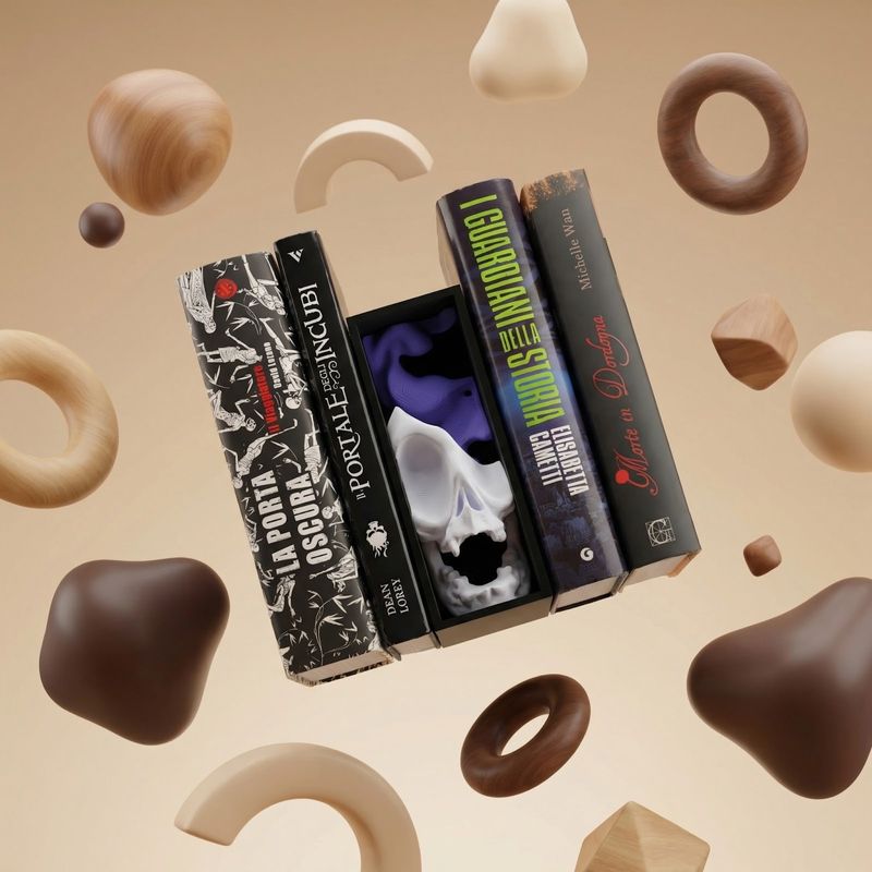 Carti si Birotica - Carti - Accesorii pentru cititori - Insertie Decorativa pentru Biblioteca, Negru, 17 cm - Infinity.ro