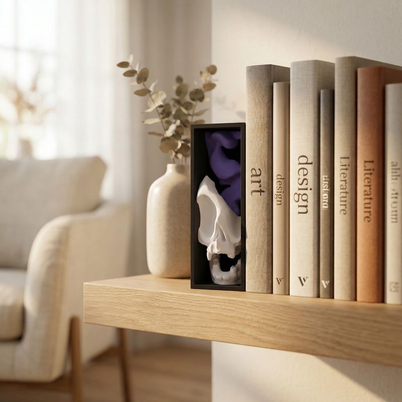 Carti si Birotica - Carti - Accesorii pentru cititori - Insertie Decorativa pentru Biblioteca, Negru, 17 cm - Infinity.ro