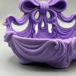 Casa si Gradina - Decoratiuni - Obiecte decorative - Vaze si boluri decorative - Bol Decorativ cu Funda Eleganta, Mov, 17 cm - Infinity.ro