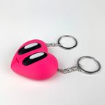 Market - Cadouri - Suveniruri - Set Brelocuri Inima Valentine's Day / Ziua Indragostitilor cu Magnet, 3D, Roz - Infinity.ro