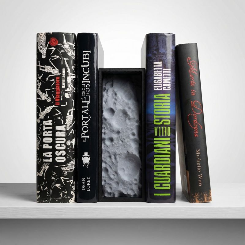 Carti si Birotica - Carti - Accesorii pentru cititori - Book Nook Decorativ Lunar, Gri, 19 cm - Infinity.ro