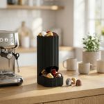 Electronice si Electrocasnice - Electrocasnice bucatarie - Preparare bauturi - Accesorii si consumabile aparate preparare bauturi - Suport capsule cafea, gri, 2 compartimente, 11cm - Infinity.ro
