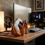 PC, gaming si accesorii - Gaming - Accesorii gaming - Accesorii console gaming - Suport Controller Gaming Mana Horror, maro, 16 cm - Infinity.ro