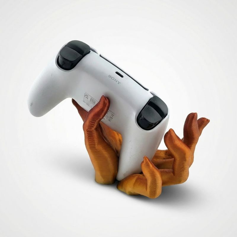 PC, gaming si accesorii - Gaming - Accesorii gaming - Accesorii console gaming - Suport Controller Gaming Mana Horror, maro, 16 cm - Infinity.ro