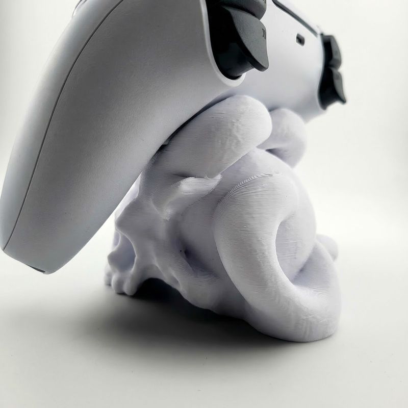 PC, gaming si accesorii - Gaming - Accesorii gaming - Accesorii console gaming - Suport Controller cu Design Craniu Mistic, Alb, 9 cm - Infinity.ro