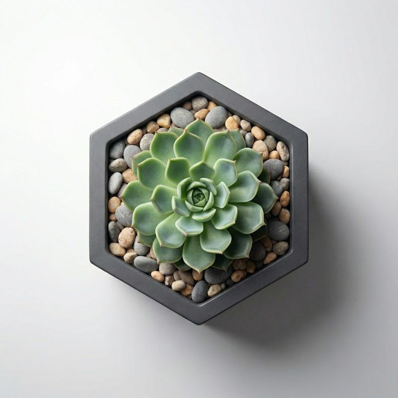 Casa si Gradina - Gradinarit si plante - Plante si ghivece - Ghivece si suporturi - Ghiveci Decorativ Octogonal Minimalist, Negru, 13 cm - Infinity.ro