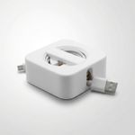PC, gaming si accesorii - Retelistica - Cabluri si accesorii - Organizator cablu compact, Alb, 7 cm - Infinity.ro