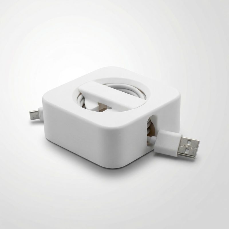 PC, gaming si accesorii - Retelistica - Cabluri si accesorii - Organizator cablu compact, Alb, 7 cm - Infinity.ro