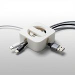 PC, gaming si accesorii - Retelistica - Cabluri si accesorii - Organizator cablu compact, Alb, 7 cm - Infinity.ro