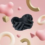 Casa si Gradina - Decoratiuni - Obiecte decorative - Vaze si boluri decorative - Bol Decorativ Sculptural cu Maini, Negru Mat, 16 cm - Infinity.ro