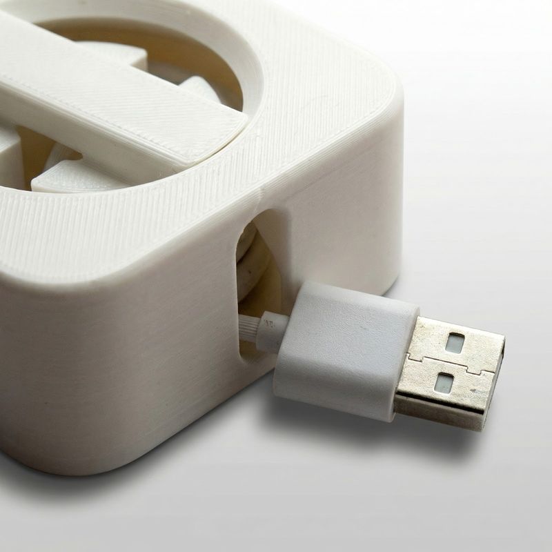 PC, gaming si accesorii - Retelistica - Cabluri si accesorii - Organizator cablu compact, Alb, 7 cm - Infinity.ro