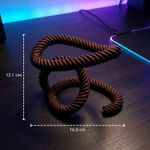PC, gaming si accesorii - Gaming - Accesorii gaming - Accesorii console gaming - Suport pentru controller, design franghie, maro, 16 cm - Infinity.ro