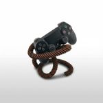 PC, gaming si accesorii - Gaming - Accesorii gaming - Accesorii console gaming - Suport pentru controller, design franghie, maro, 16 cm - Infinity.ro
