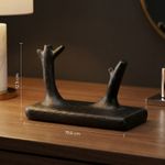 Fashion, accesorii si bijuterii - Femei - Bijuterii femei - Cutii bijuterii - Suport Bijuterii Decorativ Botanica, Negru, 20 cm - Infinity.ro