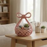 Carti si Birotica - Birotica - Accesorii de birou - Suporturi accesorii birou - Organizator Birou tip Cos cu Funda, Roz, 12 cm - Infinity.ro