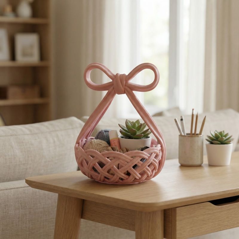 Carti si Birotica - Birotica - Accesorii de birou - Suporturi accesorii birou - Organizator Birou tip Cos cu Funda, Roz, 12 cm - Infinity.ro