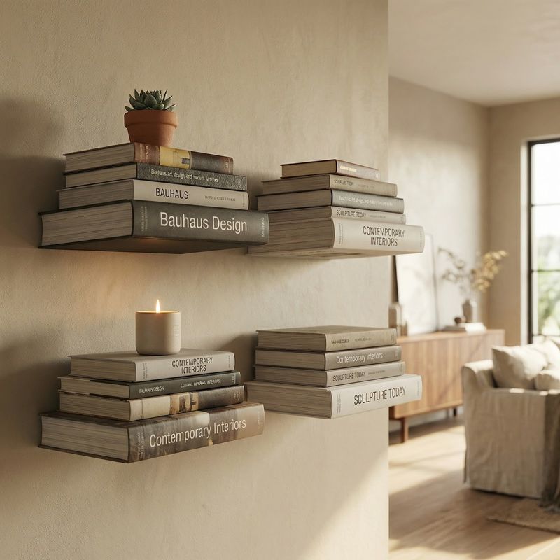 Casa si Gradina - Mobilier - Biblioteci si rafturi - Rafturi - Raft de Perete cu Efect Plutitor, Alb, 15 cm - Infinity.ro