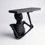 Casa si Gradina - Decoratiuni - Obiecte decorative - Accesorii decorative - Figurina Decorativa Gothic cu Schelet, Negru, 5 cm - Infinity.ro