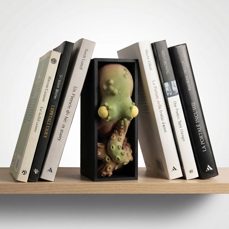 Carti si Birotica - Carti - Accesorii pentru cititori - Book Nook Decorativ Tentacul Marin, Multicolor, 17 cm - Infinity.ro