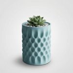 Casa si Gradina - Gradinarit si plante - Plante si ghivece - Ghivece si suporturi - Ghiveci Decorativ Albastru, Textura Organica, 15 cm - Infinity.ro