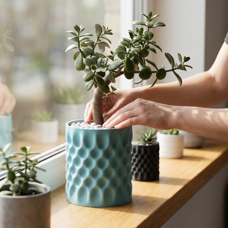 Casa si Gradina - Gradinarit si plante - Plante si ghivece - Ghivece si suporturi - Ghiveci Decorativ Albastru, Textura Organica, 15 cm - Infinity.ro