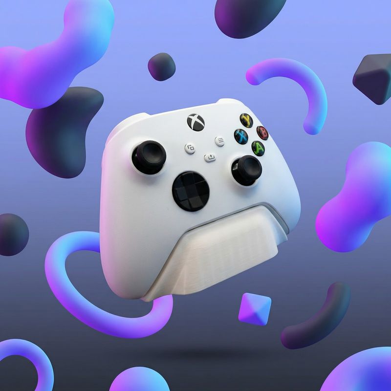PC, gaming si accesorii - Gaming - Accesorii gaming - Accesorii console gaming - Suport Controller Minimalist, Alb, 13 cm - Infinity.ro