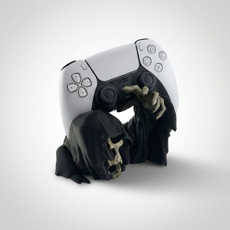 PC, gaming si accesorii - Gaming - Accesorii gaming - Accesorii console gaming - Suport Controller cu Design Craniu, Negru, 13 cm - Infinity.ro