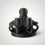 Casa si Gradina - Decoratiuni - Obiecte decorative - Accesorii decorative - Organizator Condimente Sculptural Octopus, Negru, 23 cm - Infinity.ro