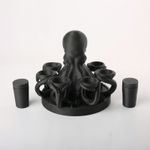Casa si Gradina - Decoratiuni - Obiecte decorative - Accesorii decorative - Organizator Condimente Sculptural Octopus, Negru, 23 cm - Infinity.ro