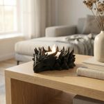 Casa si Gradina - Decoratiuni - Obiecte decorative - Accesorii decorative - Suport lumanare tip pastila Dragon Fantezie, negru, 12 cm - Infinity.ro