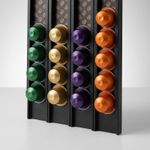 Electronice si Electrocasnice - Electrocasnice bucatarie - Preparare bauturi - Accesorii si consumabile aparate preparare bauturi - Suport Modular de Perete pentru Capsule Cafea, Negru, 26 cm - Infinity.ro