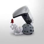PC, gaming si accesorii - Gaming - Accesorii gaming - Accesorii console gaming - Suport Controller Cosmic, Gri, 9 cm - Infinity.ro