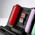 PC, gaming si accesorii - Gaming - Accesorii gaming - Accesorii console gaming - Suport Organizator Consola cu Compartimente, Negru, 17 cm - Infinity.ro