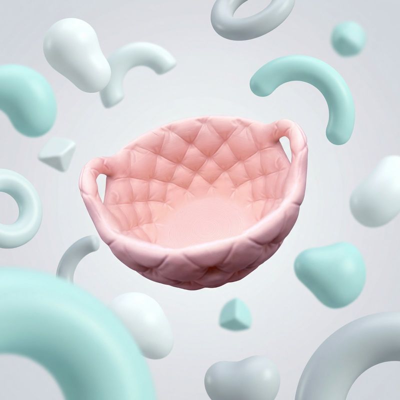 Casa si Gradina - Sanitare - Suporturi si accesorii baie - Accesorii baie - Cos organizator pentru baie, bej, 17 cm, textura matlasata - Infinity.ro