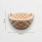 Casa si Gradina - Sanitare - Suporturi si accesorii baie - Accesorii baie - Cos organizator pentru baie, bej, 17 cm, textura matlasata - Infinity.ro