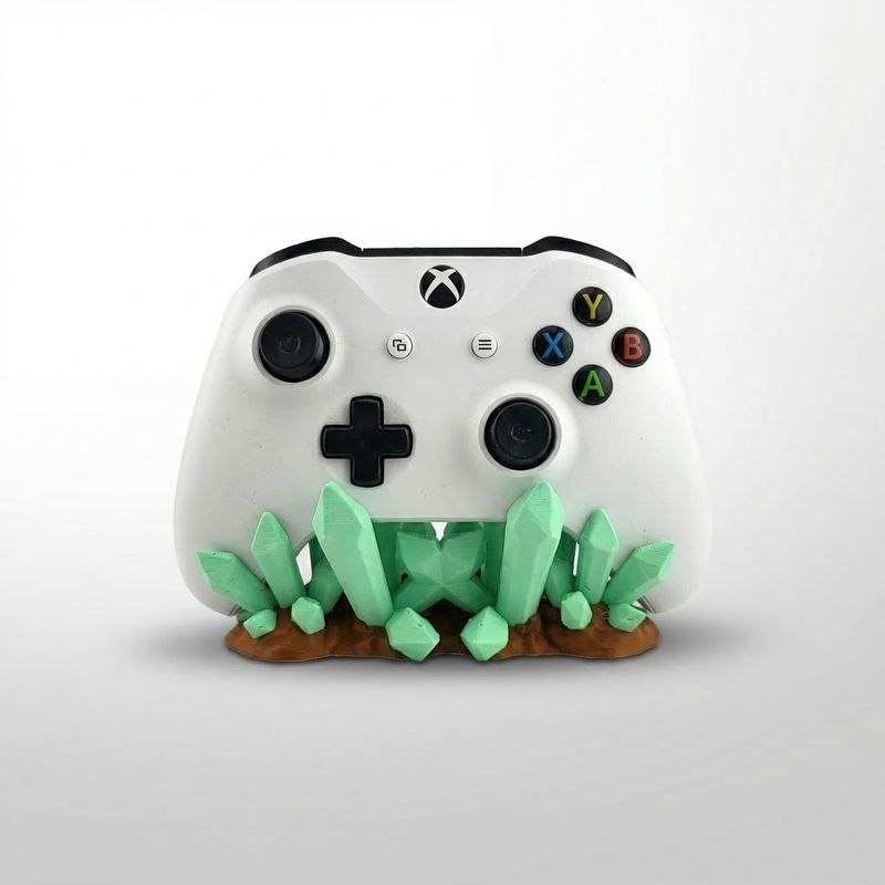 PC, gaming si accesorii - Gaming - Accesorii gaming - Accesorii console gaming - Suport Controller, 13 cm, Design Cristal Verde, Gaming - Infinity.ro