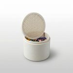 Casa si Gradina - Mobilier - Organizare si depozitare - Cutii depozitare - Cutie Depozitare Eleganta cu Capac si Model Impletit, Bej, 11 cm - Infinity.ro