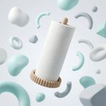 Casa si Gradina - Sanitare - Suporturi si accesorii baie - Accesorii baie - Suport prosoape, bej, design modern, 24 cm - Infinity.ro