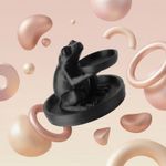 Fashion, accesorii si bijuterii - Femei - Bijuterii femei - Cutii bijuterii - Suport Bijuterii cu Tavita Decorativa, Negru, 14 cm - Infinity.ro