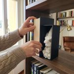 Carti si Birotica - Carti - Accesorii pentru cititori - Book Nook Decorativ Craniu Bufon Alb, 17 cm - Infinity.ro