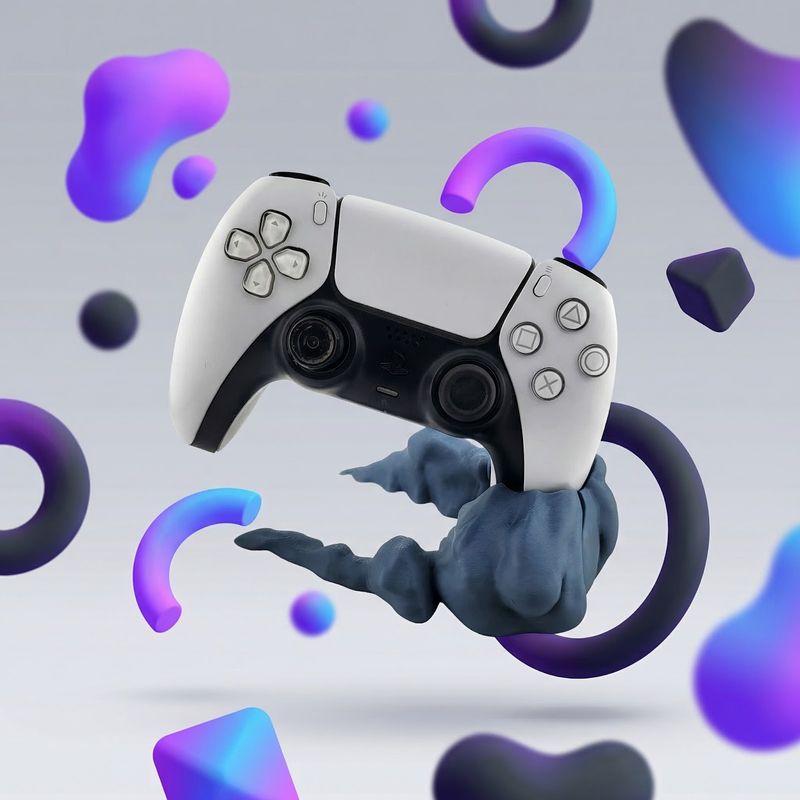 PC, gaming si accesorii - Gaming - Accesorii gaming - Accesorii console gaming - Suport pentru Controller, Albastru, 15cm, Forma de Mana - Infinity.ro