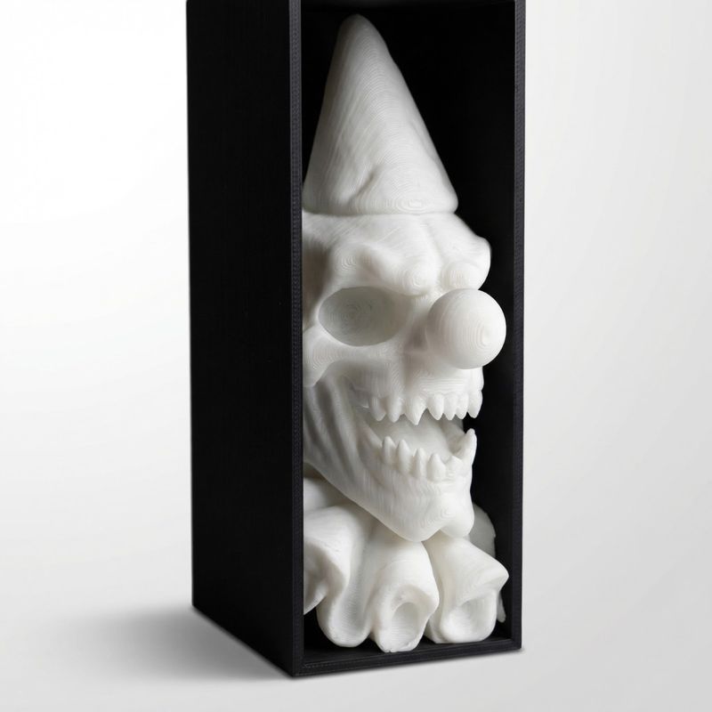 Carti si Birotica - Carti - Accesorii pentru cititori - Book Nook Decorativ Craniu Bufon Alb, 17 cm - Infinity.ro