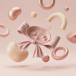 Fashion, accesorii si bijuterii - Femei - Bijuterii femei - Cutii bijuterii - Tavita Bijuterii cu Funda Sculpturala, Roz, 13 cm - Infinity.ro