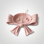 Fashion, accesorii si bijuterii - Femei - Bijuterii femei - Cutii bijuterii - Tavita Bijuterii cu Funda Sculpturala, Roz, 13 cm - Infinity.ro