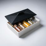 Casa si Gradina - Mobilier - Organizare si depozitare - Cutii depozitare - Cutie organizatoare stivuibila, alb/negru, 3D, 17 cm - Infinity.ro