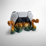 PC, gaming si accesorii - Gaming - Accesorii gaming - Accesorii console gaming - Suport Controller Elegant cu Tentacule, Auriu Verde, 20 cm - Infinity.ro