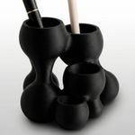 Carti si Birotica - Birotica - Accesorii de birou - Suporturi accesorii birou - Organizator Birou Sculptural, Negru, 19 cm - Infinity.ro