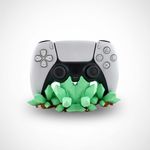 PC, gaming si accesorii - Gaming - Accesorii gaming - Accesorii console gaming - Suport Controller PS5, fosforescent, design cristale verzi - Infinity.ro